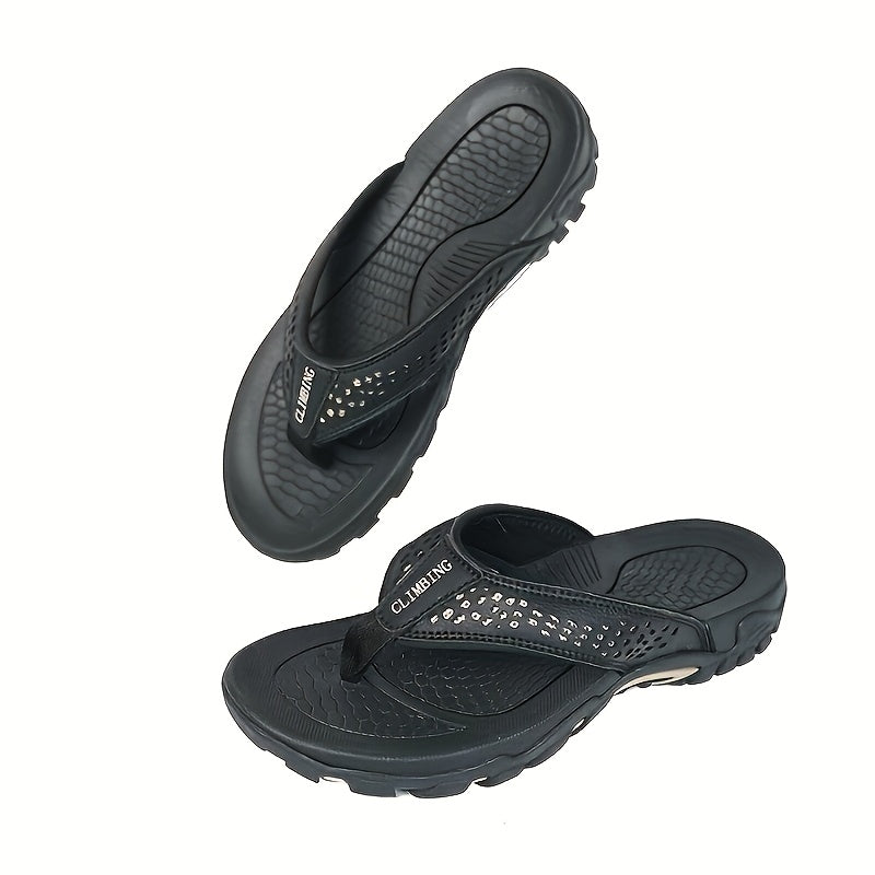 Men's Arch Support Athletic Flip Flops - Quick-Dry Non-Slip Sole, Lightweight Thong Sandals Suitable for Pool, Gym, Beach & Outdoor - Wide Strap for Stability, Year-Round Wear (Swimming,, Casual)