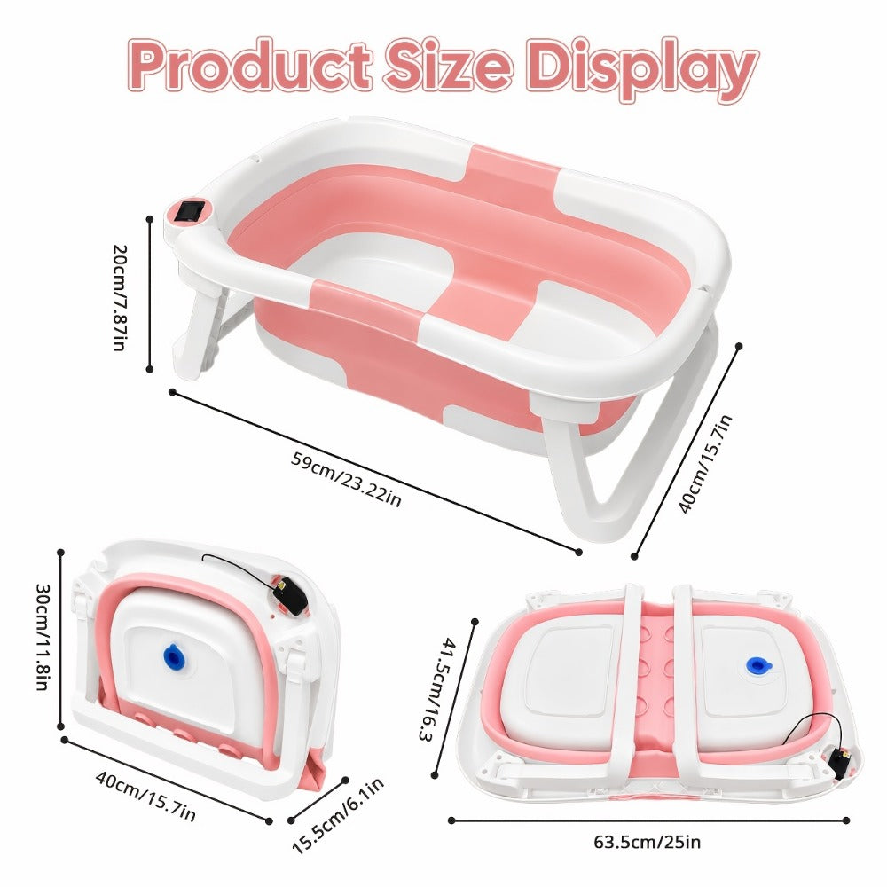 Baby Bathtub - Portable Foldable Travel Soft 3717
