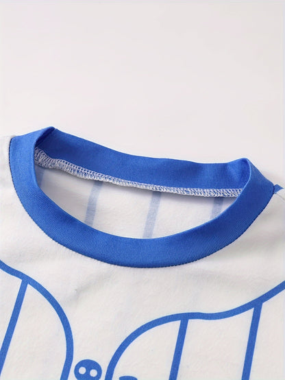 6pcs Boys' Summer Short-Sleeved Set for 4-Year-Olds, New Style for 8-Year-Olds. Includes Shorts And T-Shirts. Breathable, Comfortable, Sporty And Casual. Suitable for Outdoor Activities. Trendy Boys' Wear
