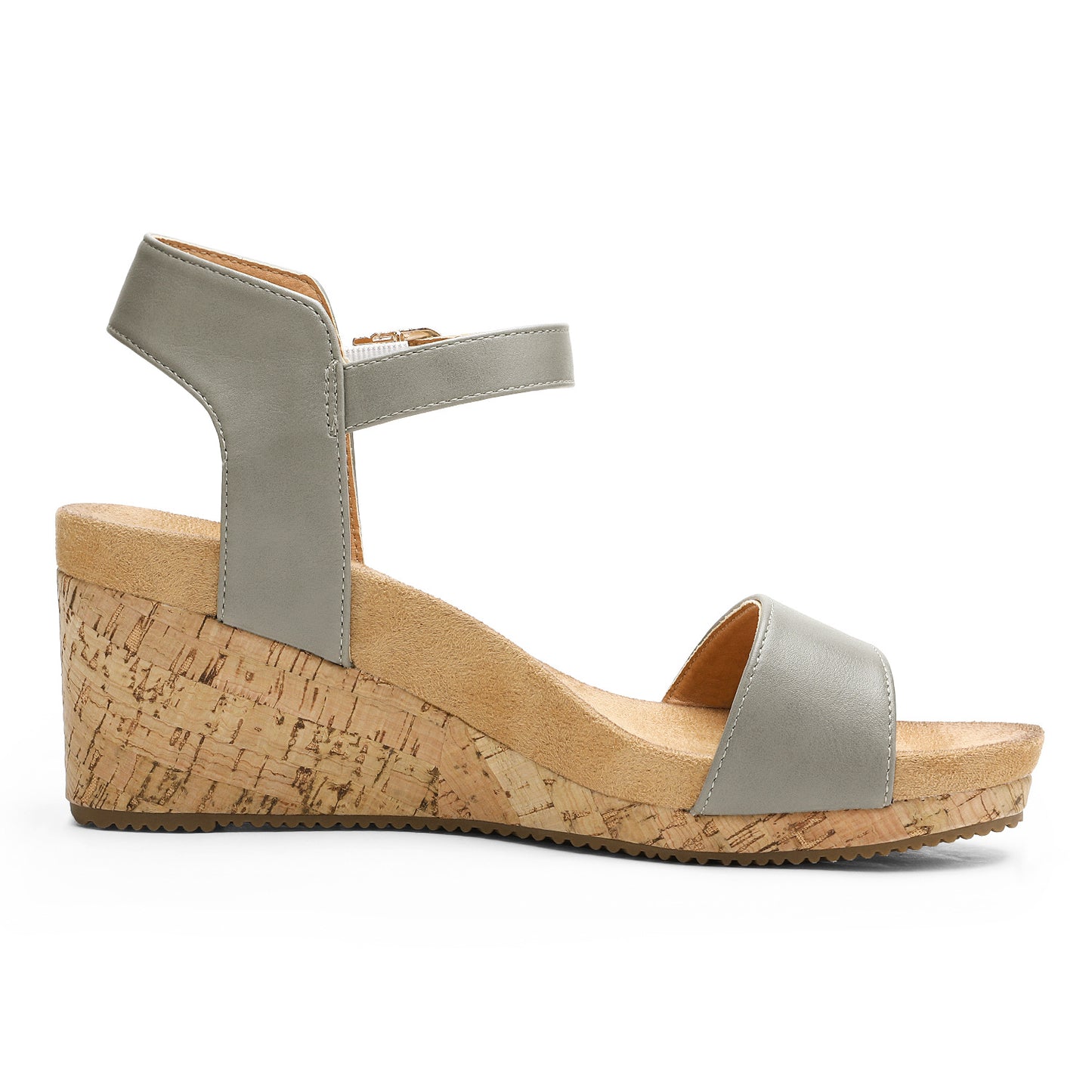 Women's Open Toe Buckle Ankle Strap Platform Wedge Sandals Durable Versatile Style for party, dance, shopping, walk, office, beach stylish look, Classic and versatile style Women Shoes, Womens Sandals