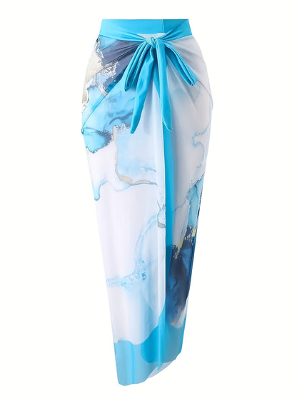 Fashionable Texture Two-piece One-piece, Meat Covering, Hot Spring Beach Vacation Swimsuit