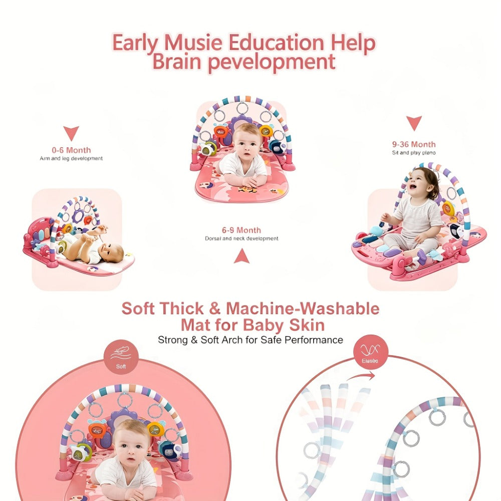Baby Play Gym - Mat Musical Piano Lights