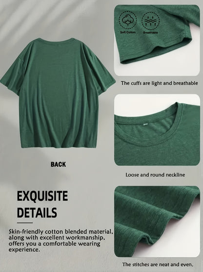 Ladies' Casual Summer T-Shirt - Women'S Knotted Hem Design with Graphic Print 'If I Shenan Once, I'll Shenanigan', Round Neck, Comfortable Fit for Everyday Wear and Sports, Fashion Street Style Tee