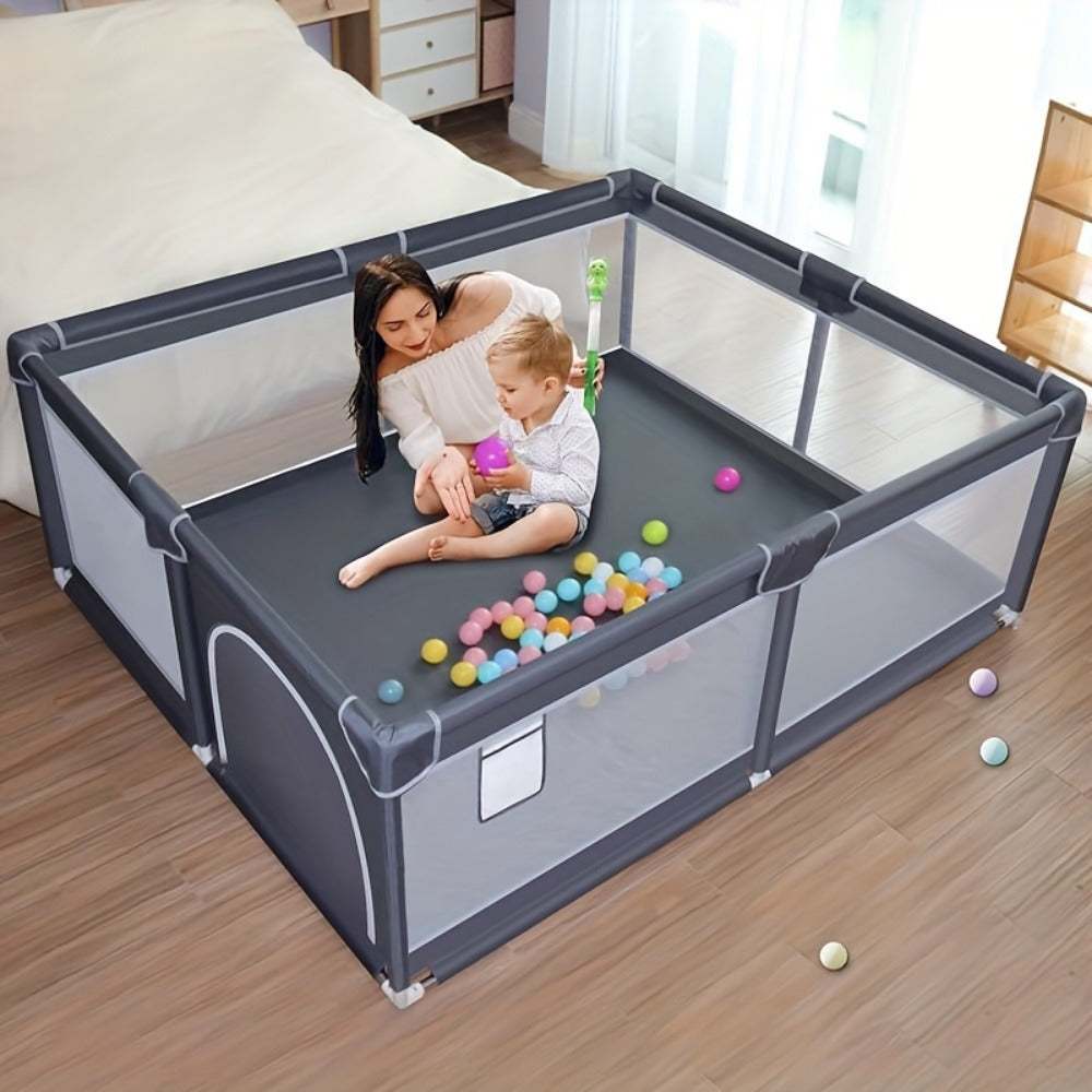 Large Breathable Mesh Baby Play Yard - Indoor and Outdoor Activity Space