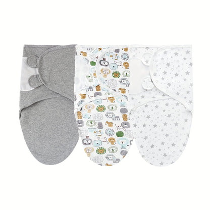 3-pack of Newborn Blankets, Suitable for Male and Female Infants Aged 0-3 Months, with a Womb-like Design, a Great Gift for Newborns.