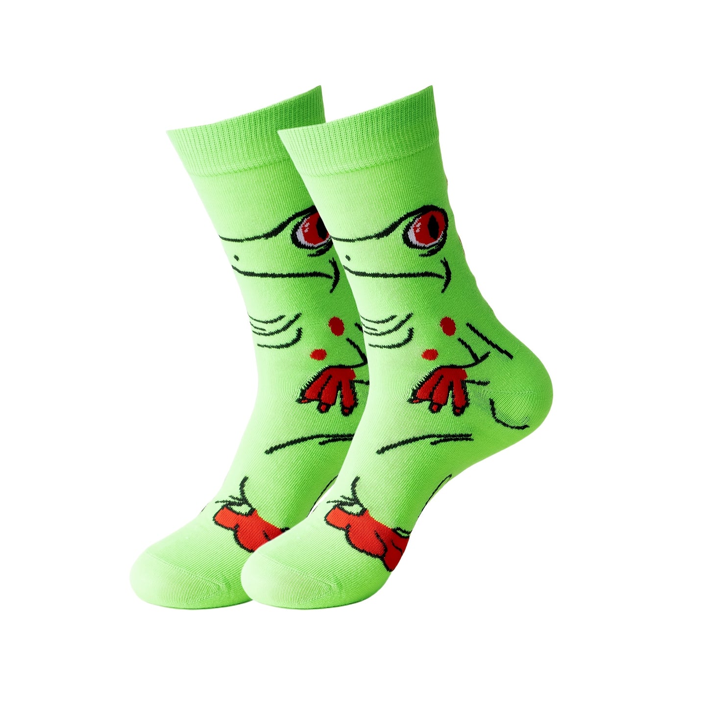 Random 5/10/12/20/22 Pairs Of Cartoon Knitted Socks Are Novel, Fun And Casual, A Novel Gift for Both Men And Women, Breathable, Comfortable And Casual Street Style Mid Tube Socks, Suitable for Outdoor Wear, Four Season Women's Socks, Unisex