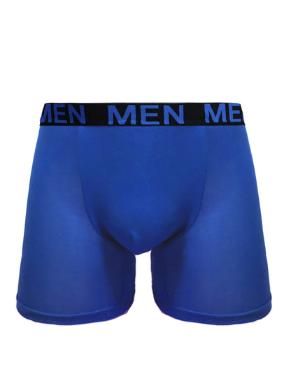 5pcs Men's Breathable Boxer Briefs - Solid Color with Elastic Waistband, Durable & Comfortable, All-Season Wear