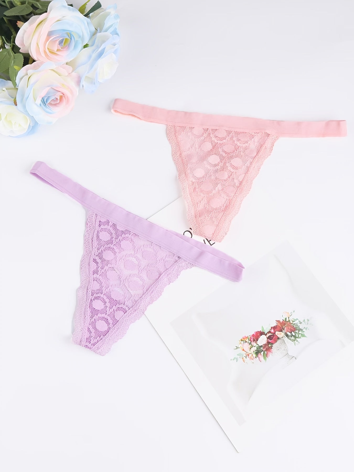 Women's Mixed colors Lace Underwear - product view 9