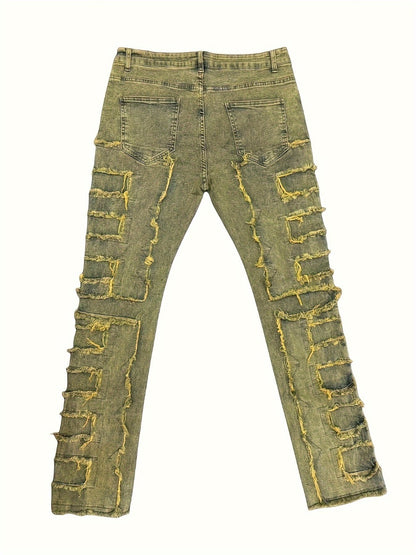 Men's Slim Fit Jeans - Classic Wash Clean Finish Travel 519077