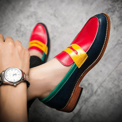 Men's Dress Penny Loafers Comfort Business Casual Slip-on Loafer Shoe Multicolor for Office Daily Walking Driving Shoes