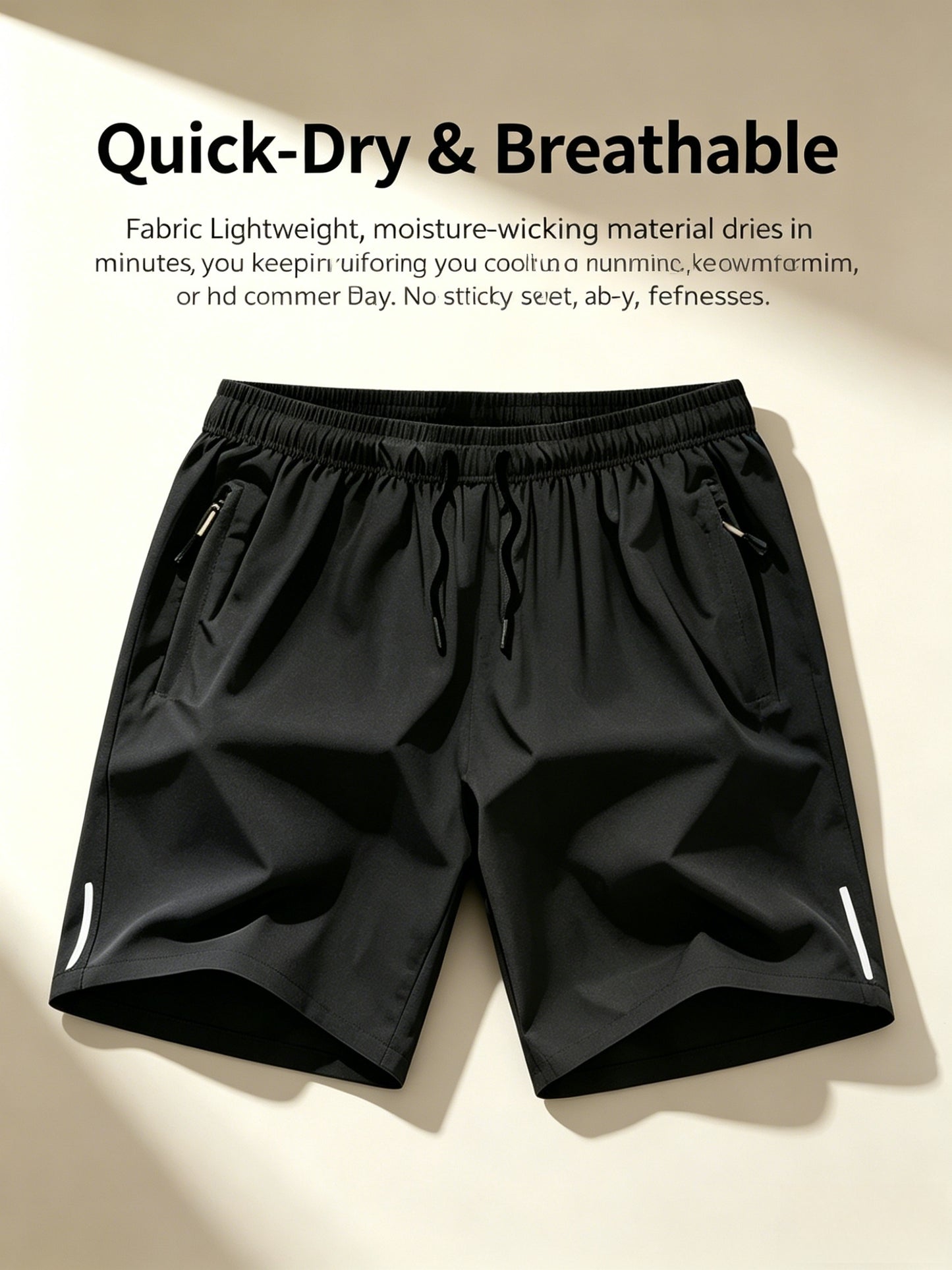 6pcs Set - Men'S Shorts, Casual Loose Shorts, Workwear Shorts Men'S Five Quarter Pants Ins Trendy Straight Leg Casual Five Quarter Shorts Basketball Pants Practical Casual Shorts with Elastic Waistband, Lightweight And Breathable for Casual Attire