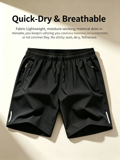 6pcs Set - Men'S Shorts, Casual Loose Shorts, Workwear Shorts Men'S Five Quarter Pants Ins Trendy Straight Leg Casual Five Quarter Shorts Basketball Pants Practical Casual Shorts with Elastic Waistband, Lightweight And Breathable for Casual Attire