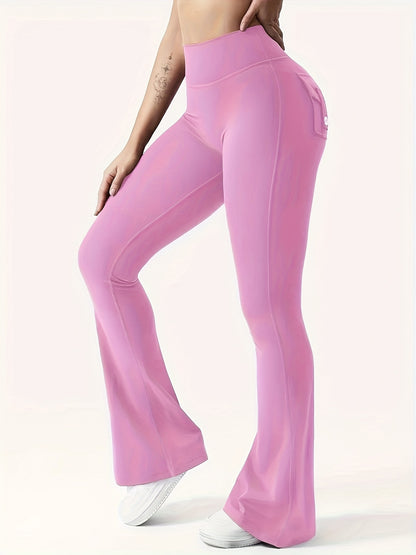 Two Piece Set Combination New Women's Casual Trumpet Yoga Pants Training Trumpet Pants High Waisted Work Clothes Belt Pocket Sportswear
