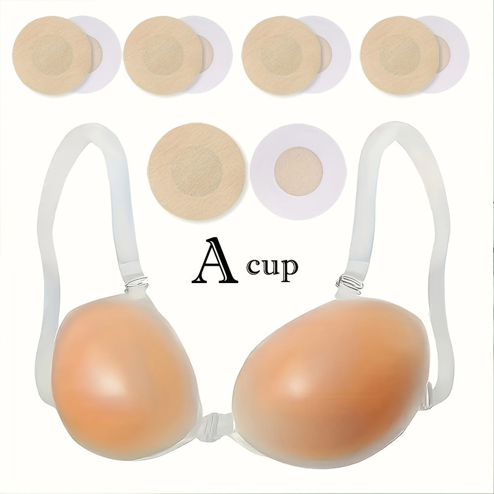 Women’s 2-Pack Seamless Adhesive Bra - Lace Detail Comfort