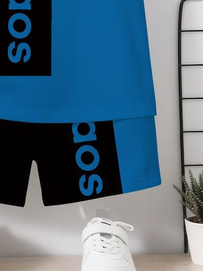 Baby Boy Graphic Outfit Set - Short Sleeve Summer