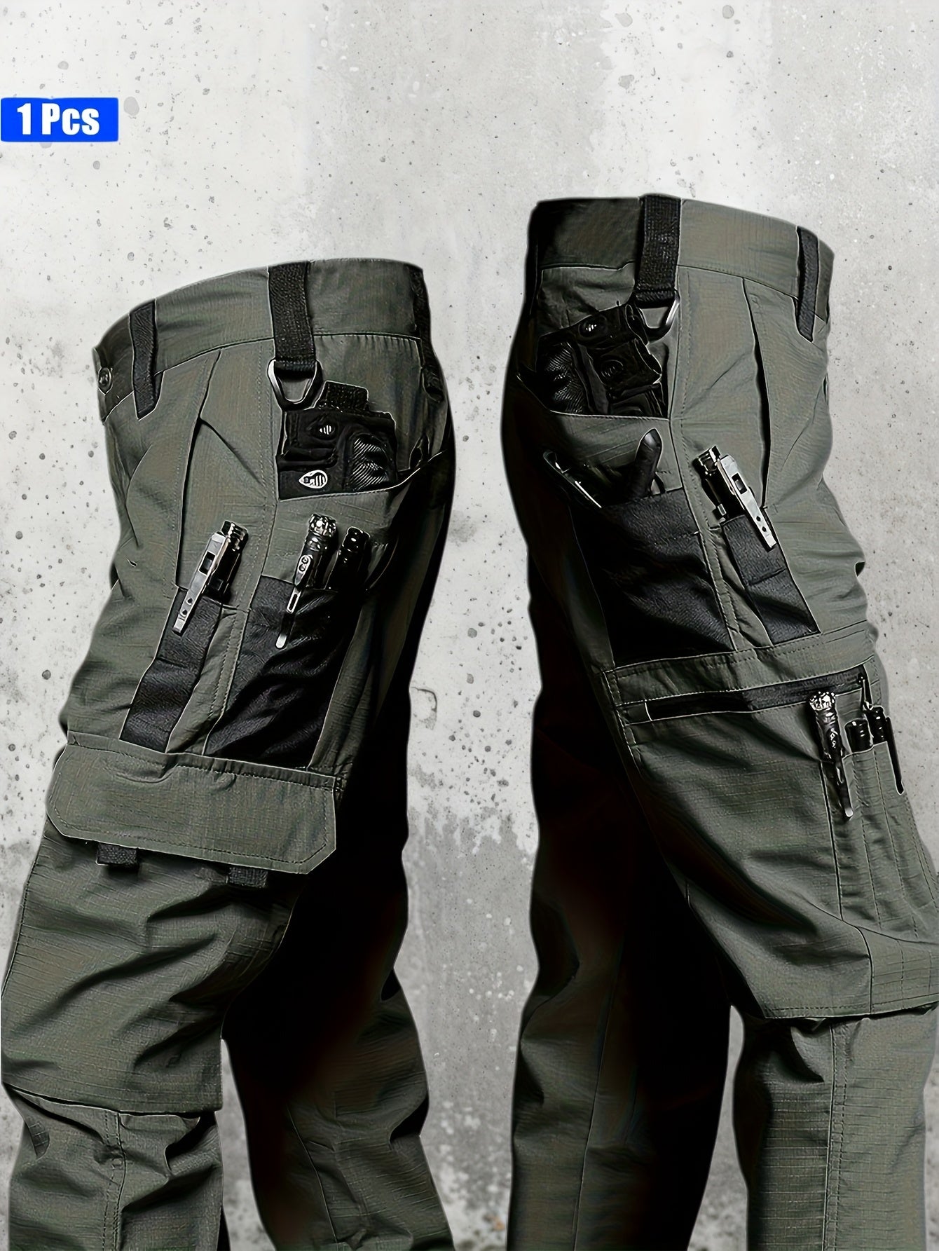 Men'S Tactical Cargo Pants - Quick-Dry Lightweight, Multi-Pocket Design, Regular Fit for Hiking, Camping, Outdoor Adventures (Belt Not Included), Hiking Pants, Adventure Clothing, Rugged Style, Scratchresistant Material, Utility Trousers