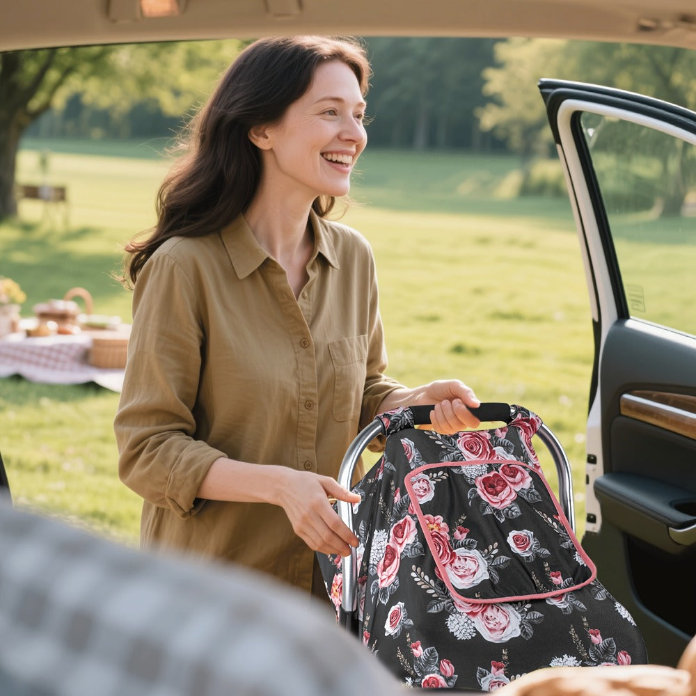 Baby Car Seat Cover - Breathable Travel Soft Primlect