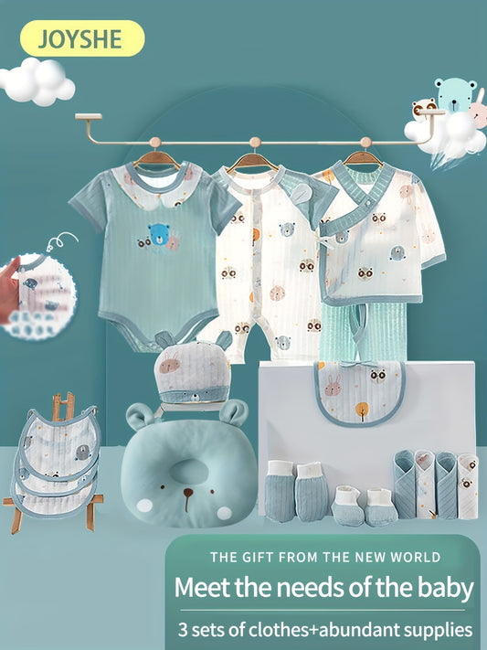 Baby & Toddler Outfit Set – Baby Mixed colors Long-Sleeve Romper – Sizes 0-3M–3-6M – main product image