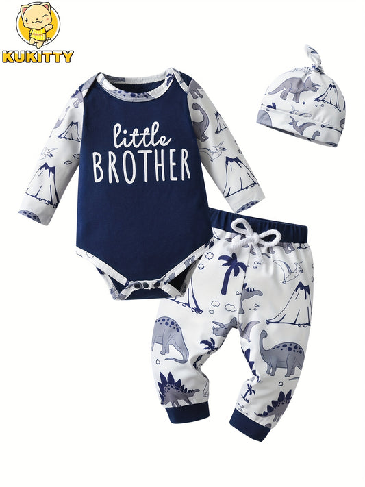 Baby & Toddler Outfit Set – Baby Navy Color Printed Long-Sleeve Pants – Navy option – main product image