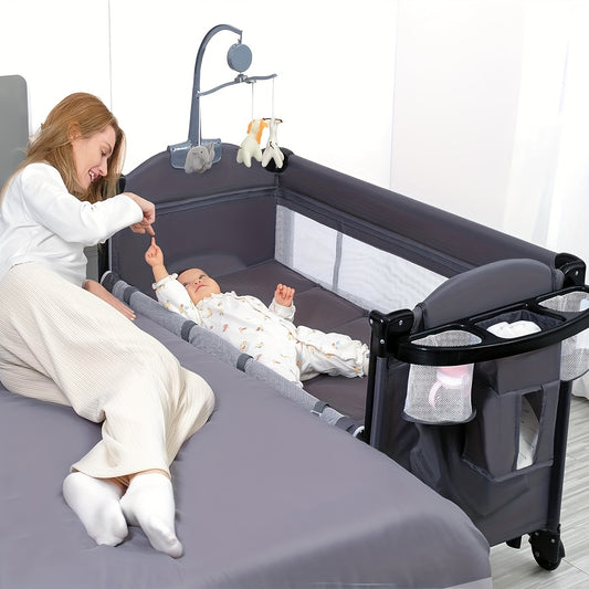 Baby Bassinet - Foldable 5in1 SleeperBeside Crib 6837 – main product image