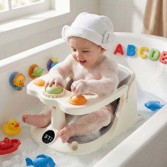 Baby Bath Seat - Non-Slip Soft Shower Safety – main product image