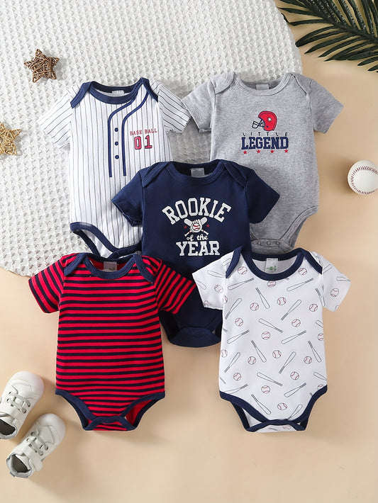 Baby Boy Cartoon Jumpsuit - Short Sleeve – main product image