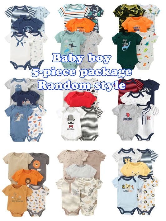 Baby Boy Cartoon Romper - Short Sleeve – main product image