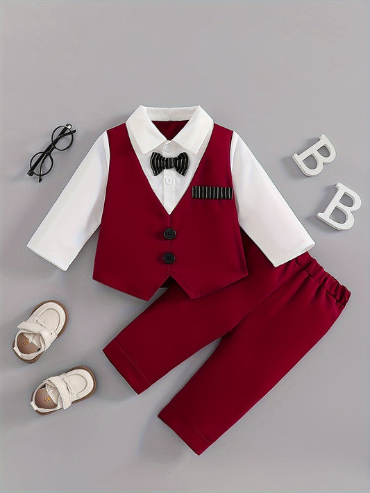 Baby Boy Casual Outfit Set - Long Sleeve Fall – main product image