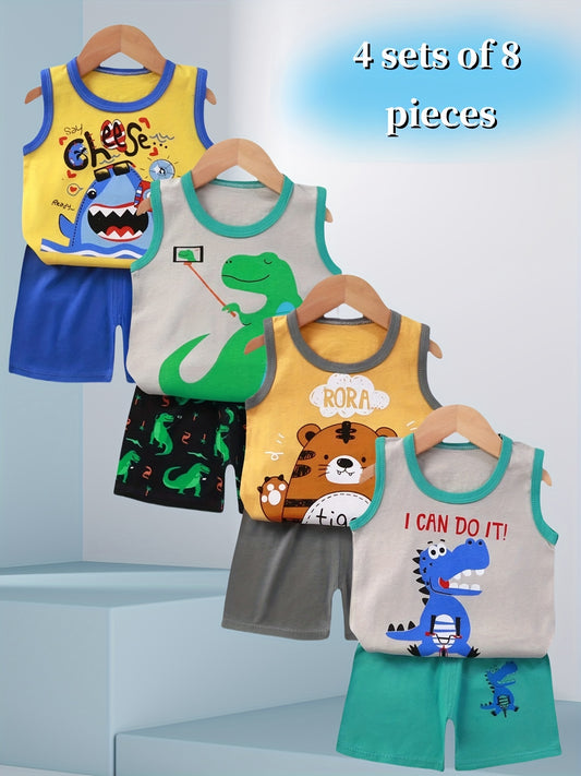 Baby Boy Dinosaur Outfit Set - Summer – main product image