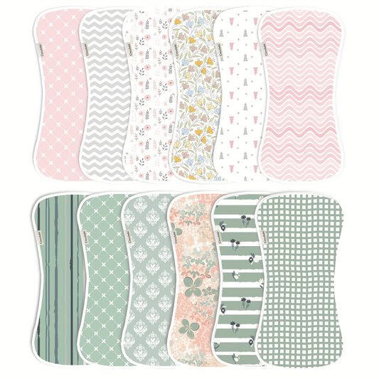 Baby Burp Cloth Set - Soft Absorbent Multipack – pink / Blue – main product image