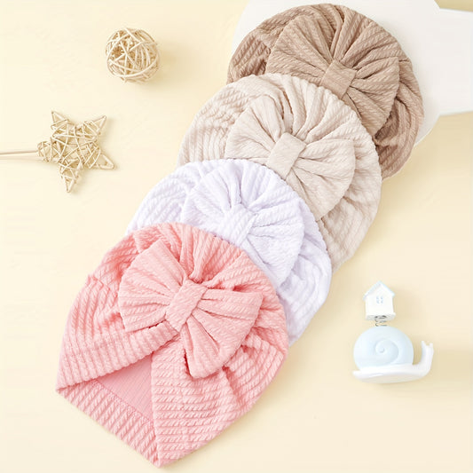 Baby Flower Caps - 4-Piece Soft Hat Set – main product image