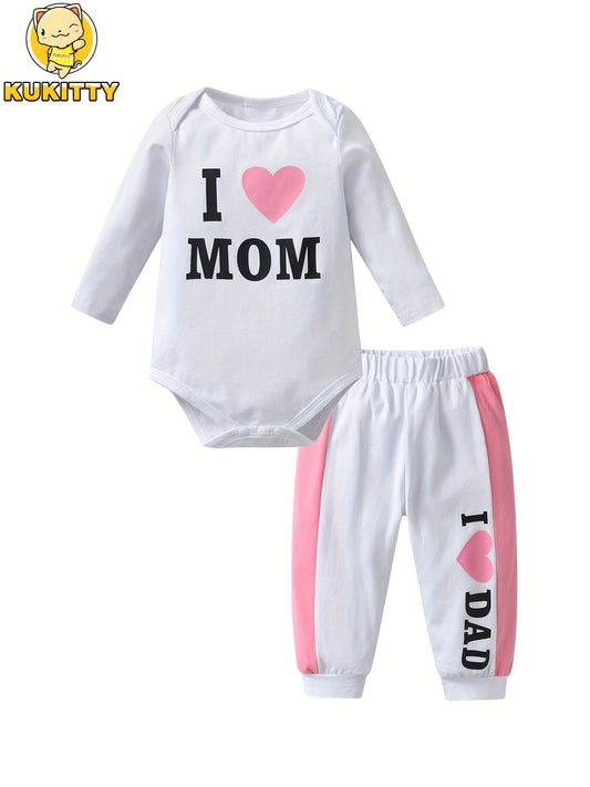 Baby Girl Casual Outfit Set – Black / White – Black option – main product image