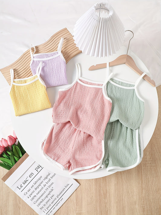 Baby Girl Casual Outfit Set - Sleeveless Summer – main product image