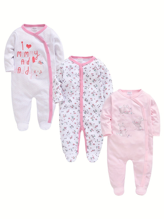Baby Girl Floral Bodysuit - Long Sleeve – main product image