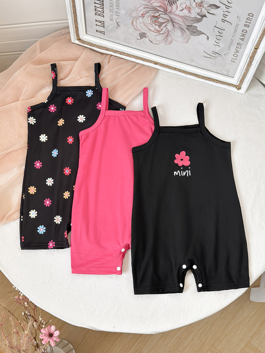 Baby Girl Floral Romper - Summer – main product image