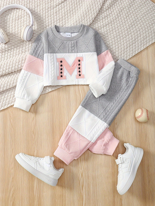 Baby Girl Graphic Outfit Set - Short Sleeve Winter – main product image