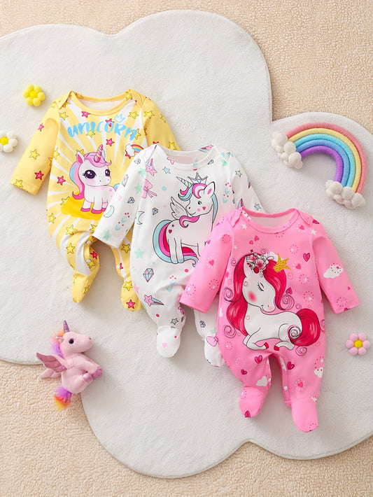 Baby Girl Unicorn Overalls – main product image