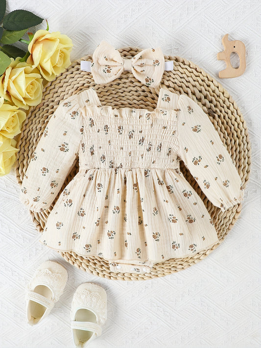 Baby Girls Outfit Set - Floral – main product image