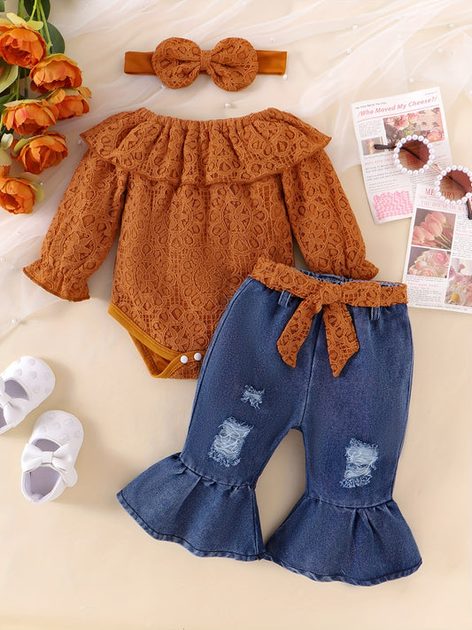 Baby Girls Outfit Set - Lace – main product image