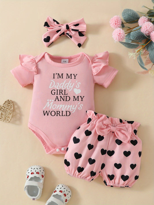 Baby Girls Outfit Set – Pink – Pink option – main product image