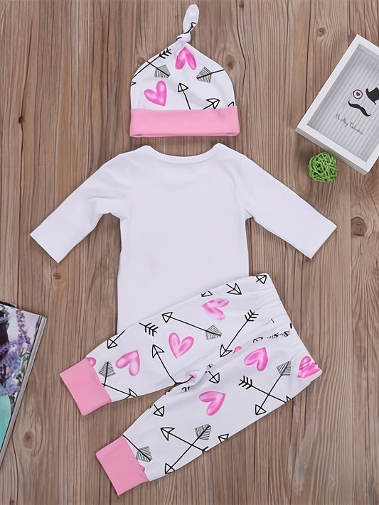 Baby Girls Outfit Set – White – main product image