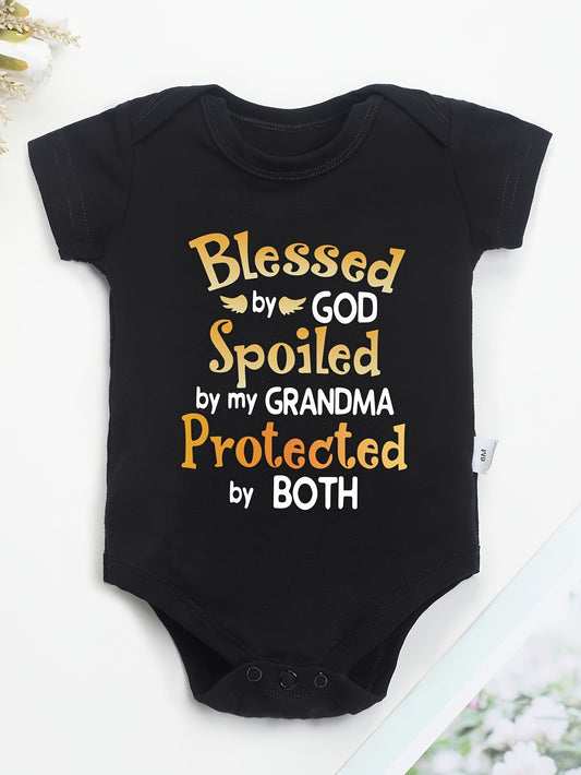 Baby Graphic Bodysuit – Black – main product image