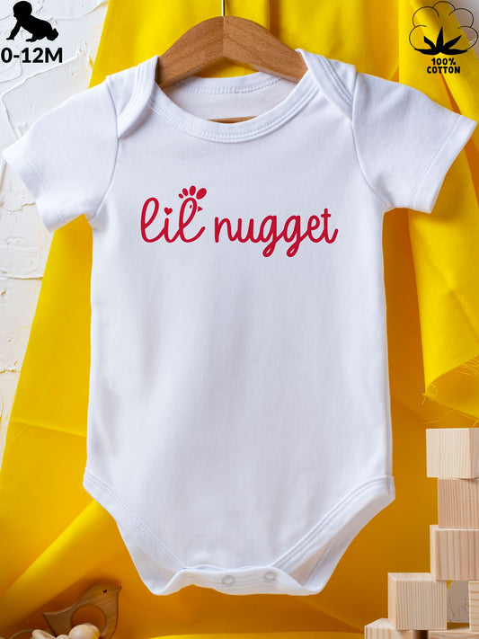 Baby Graphic Bodysuit – White – main product image