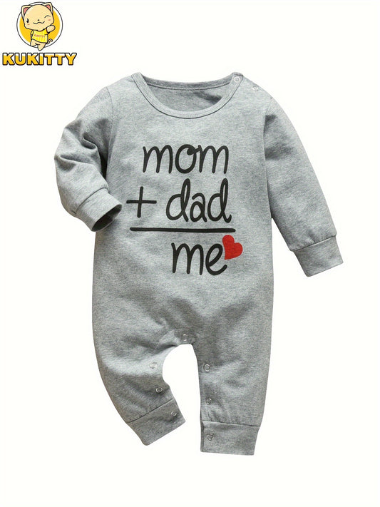 Baby Graphic Jumpsuit - Long Sleeve – Grey option – main product image