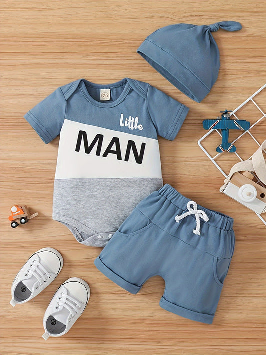 Baby Outfit Set - Graphic – Sky Blue – Blue option – main product image