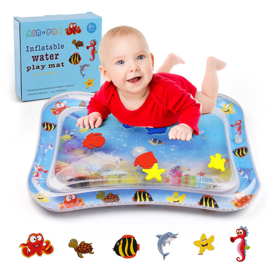 Baby Play Mat - Inflatable Pink Blue Tummy – Pink option – main product image