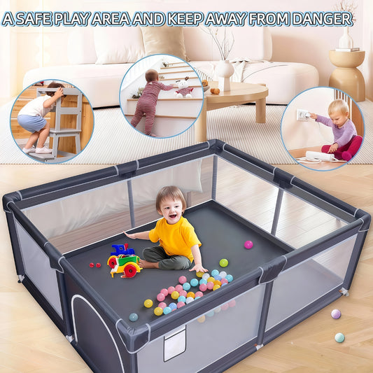 Baby Playpen - Breathable Soft Large 71inch – main product image