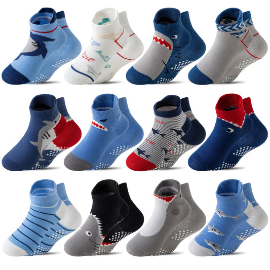 Baby Shark Grip Ankle Socks - 12-Pair Pack – main product image
