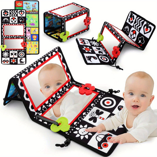 Baby Tummy Time Mirror with Teethers – Double-Sided Sensory Toy – main product image