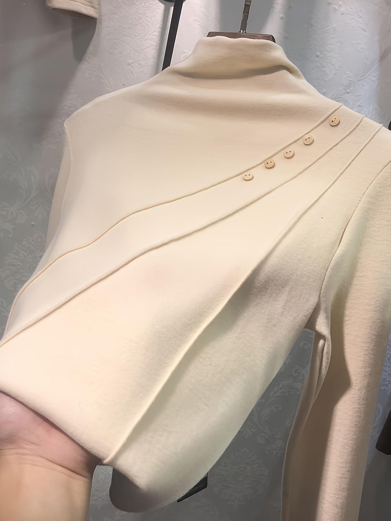 2024 Autumn/Winter New Half High Collar Double Sided Velvet Bottom Shirt for Women, Tailored And Versatile, Fashionable And Stylish Mid Neck T-shirt, Warm Top
